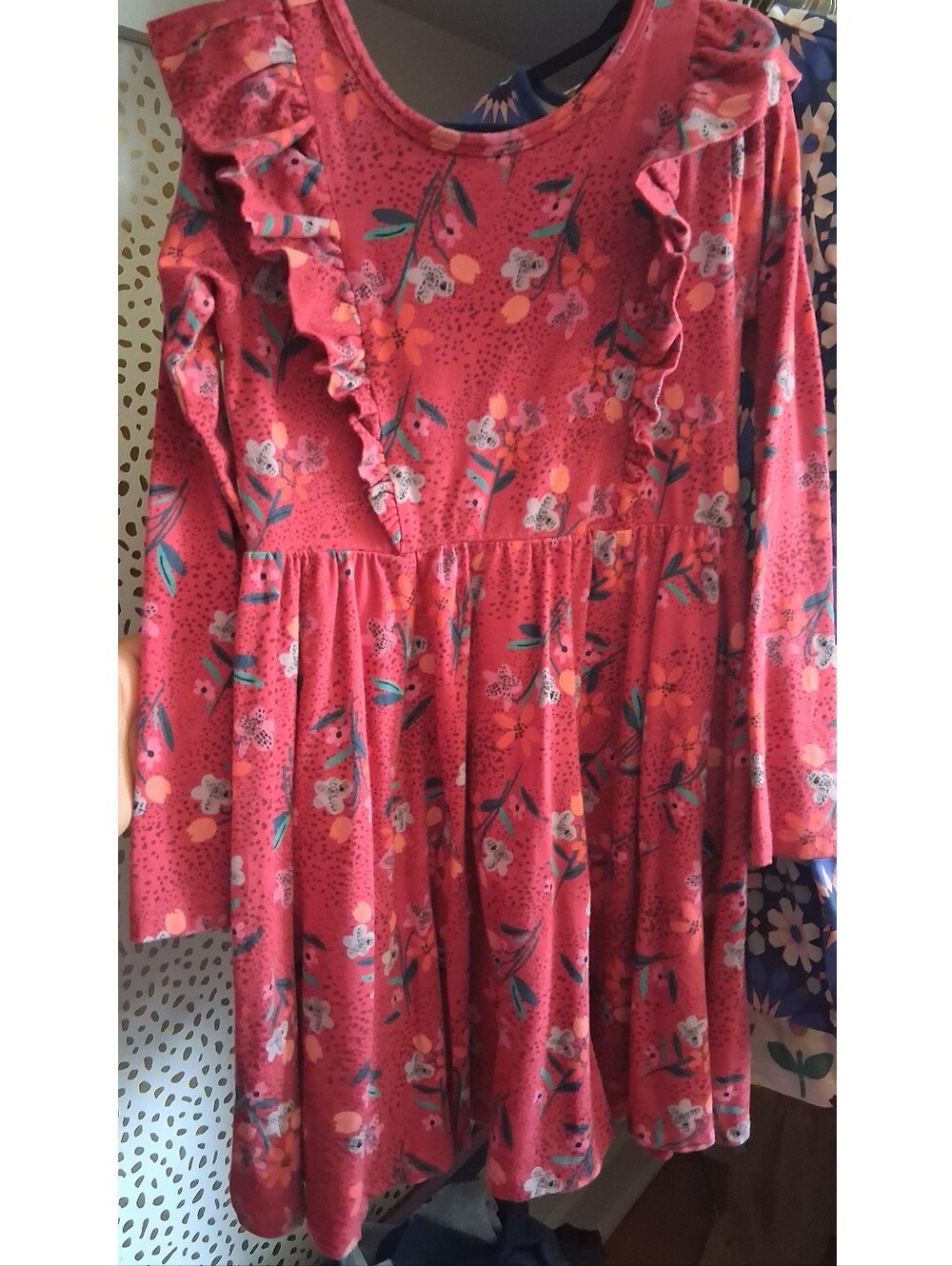 Tea Collection Red Dress With Floral